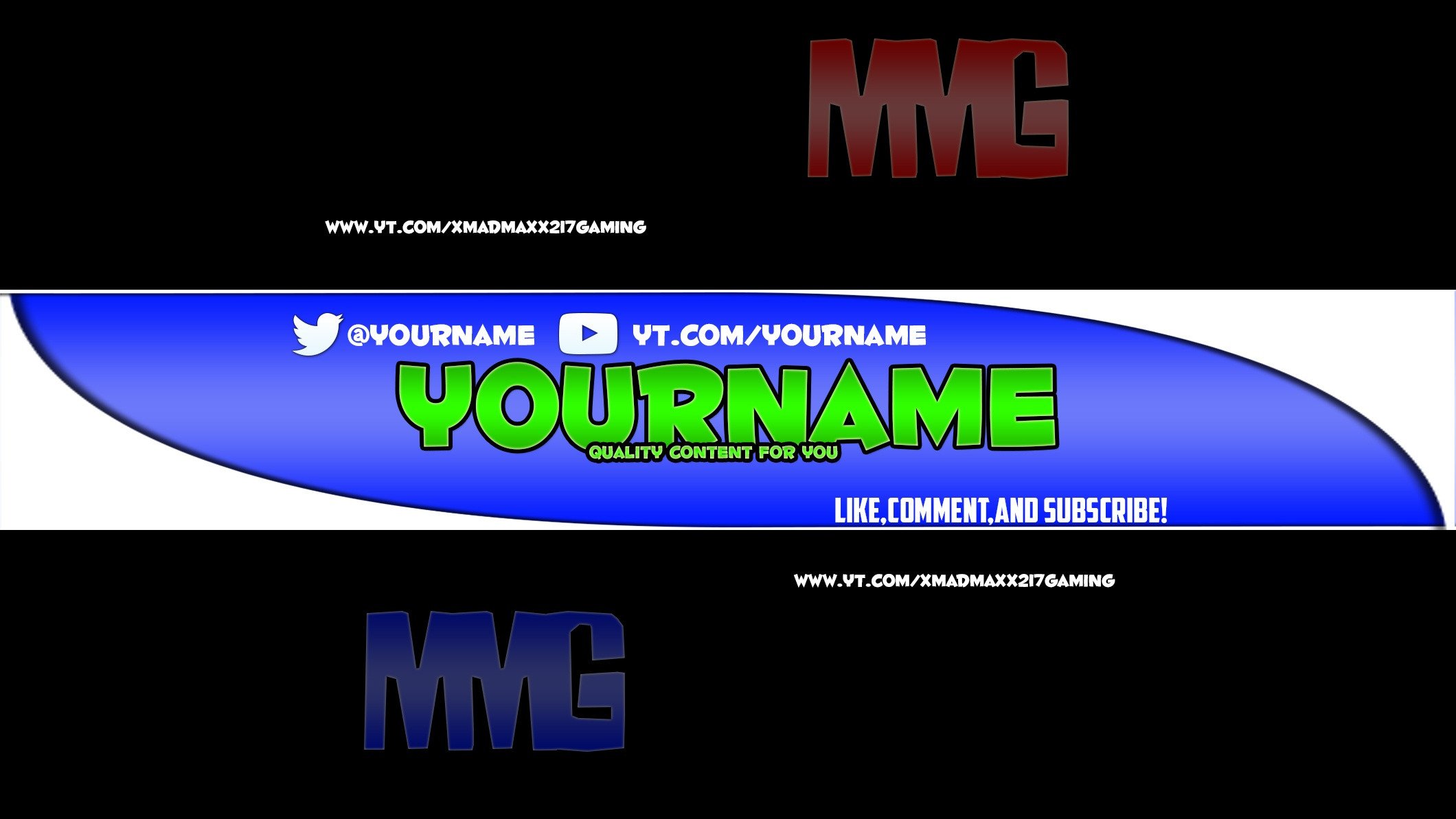 Plain Youtube Banner Template Plain Channel Art Banner Shop Template Co