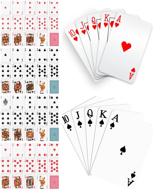 Playing Card Template Photoshop Free Vector Graphics