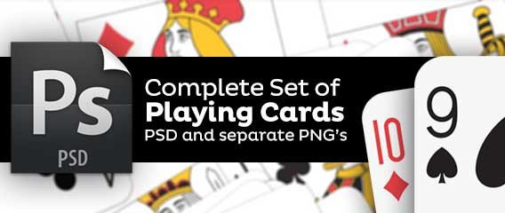 Playing Card Template Photoshop Playing Cards Plete Set Of Png and Psd Template