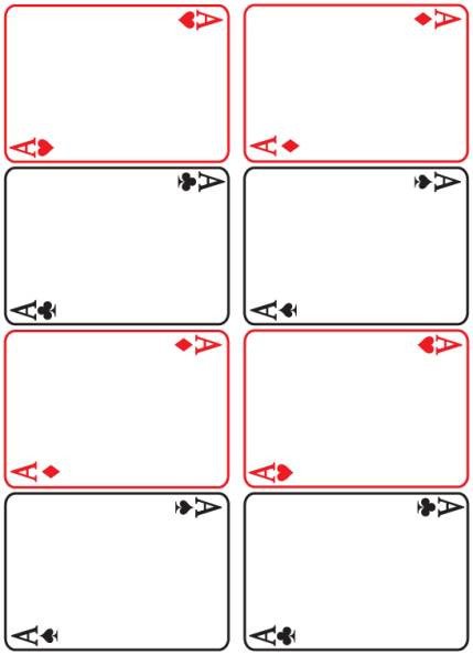 Playing Card Template Word Download Playing Cards Microsoft Word Template Free