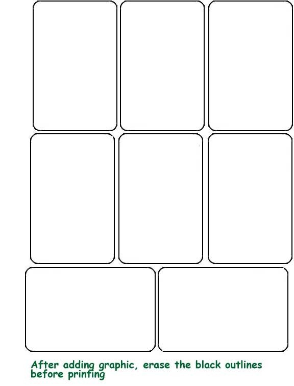 Playing Card Template Word Playing Card Template