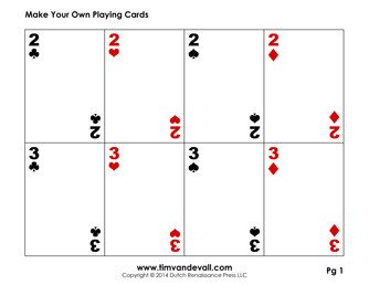 Playing Card Templates Free Blank Playing Card Template