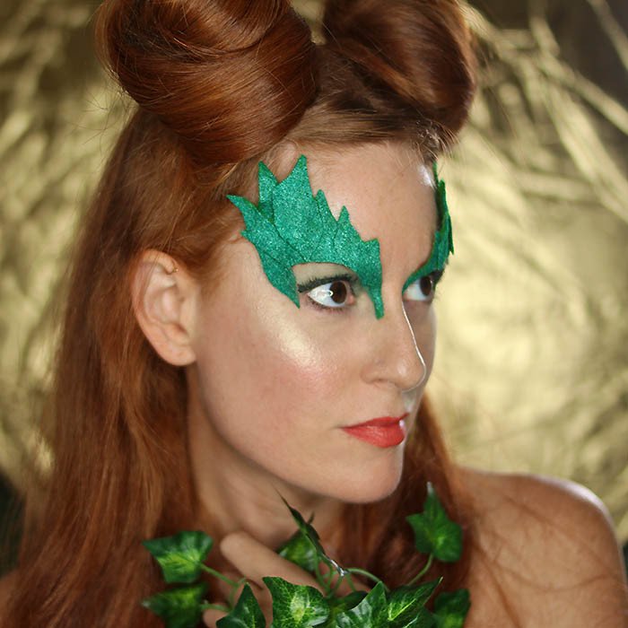 Poison Ivy Eye Mask Template Poison Ivy Costume Eye Mask Diy Gina Michele
