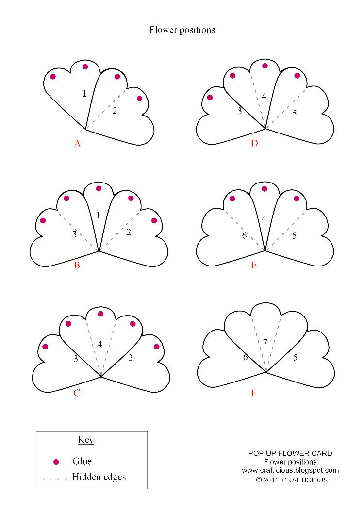 Pop Up Card Templates Free Crafticious Pop Up Card Valentine Flowers