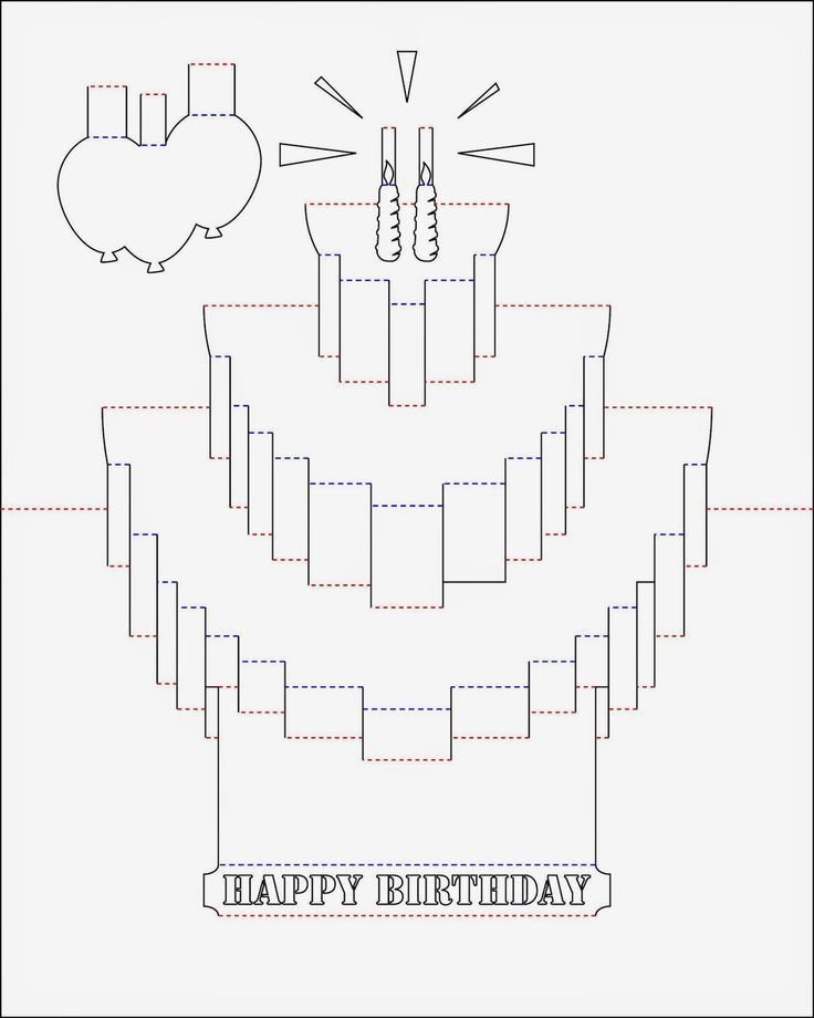 Pop Up Card Templates Free Free Printable Birthday Pop Up Card Templates Birthday