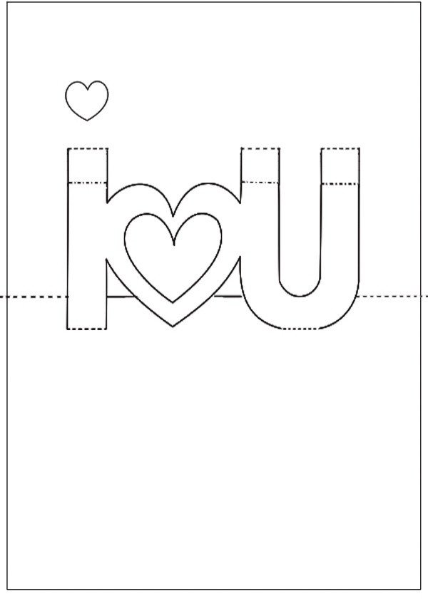 Pop Up Cards Templates Diy Template for Valentine S Day Pop Up Card