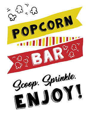 Popcorn Sign Printable Free Printable Popcorn Sign Ideas Tulamama