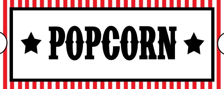 Popcorn Sign Printable Sweet Daisy Designs Free Printables Home Movie theatre Night