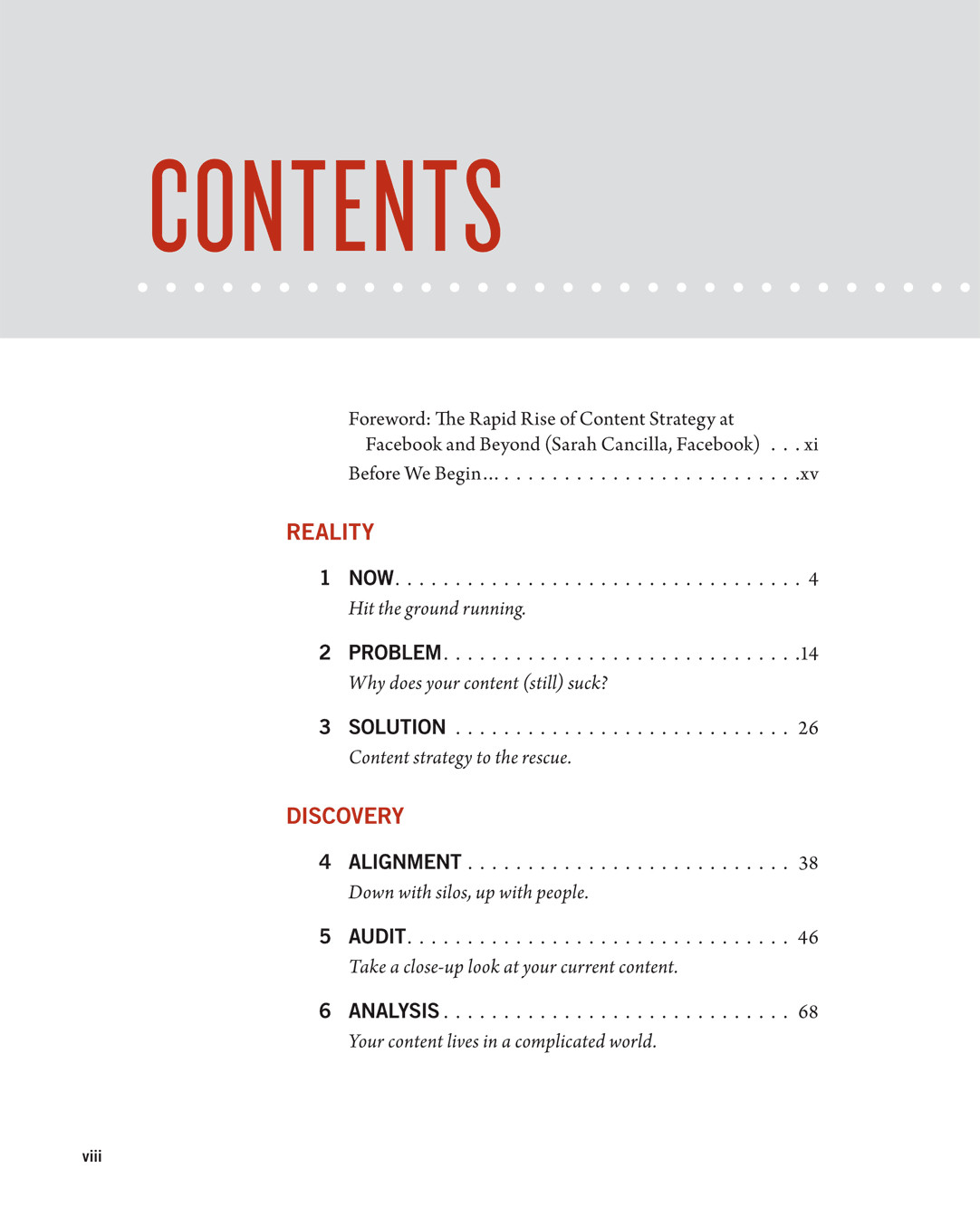 Portfolio Table Of Contents Template Clean Modern Table Of Contents the Book