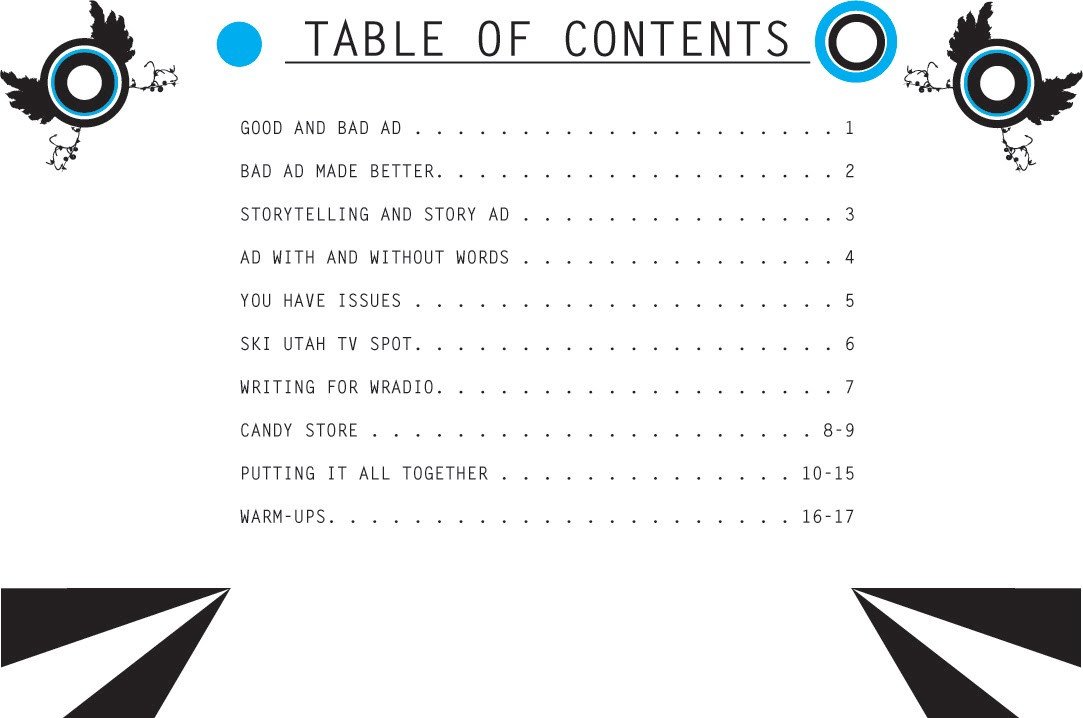 Portfolio Table Of Contents Template Portfolio Template Category Page 1 Odavet