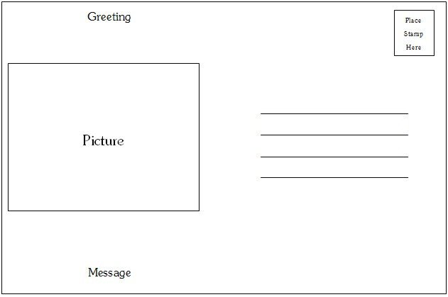 Postcard Templates for Word Postcard Template Word