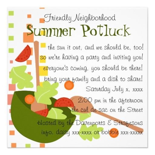 Potluck Email to Coworkers Cute Potluck Invitation Wording