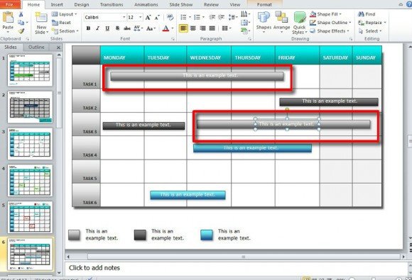 Power Point Calendar Templates How to Make A Calendar In Powerpoint 2010 Using Shapes and