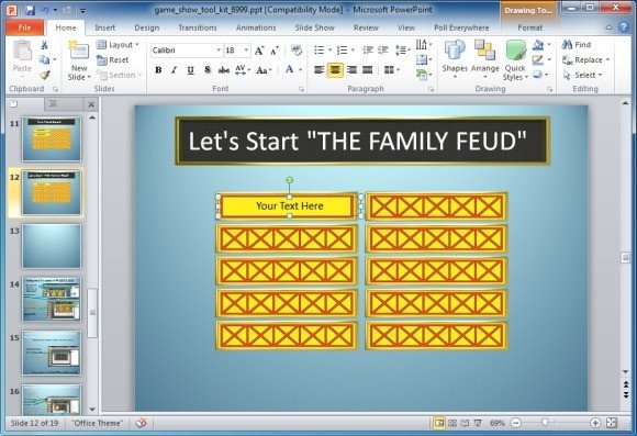 Powerpoint Game Show Templates Family Feud Powerpoint Template