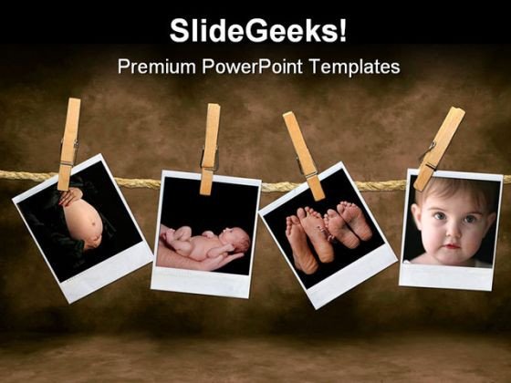 Powerpoint Photo Collage Template New Born Collage Baby Powerpoint Template 0810