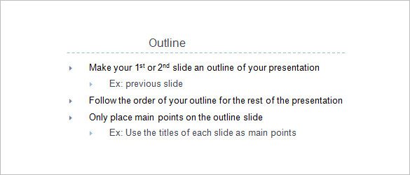 Powerpoint Presentation Outline Example 9 Presentation Outline Templates