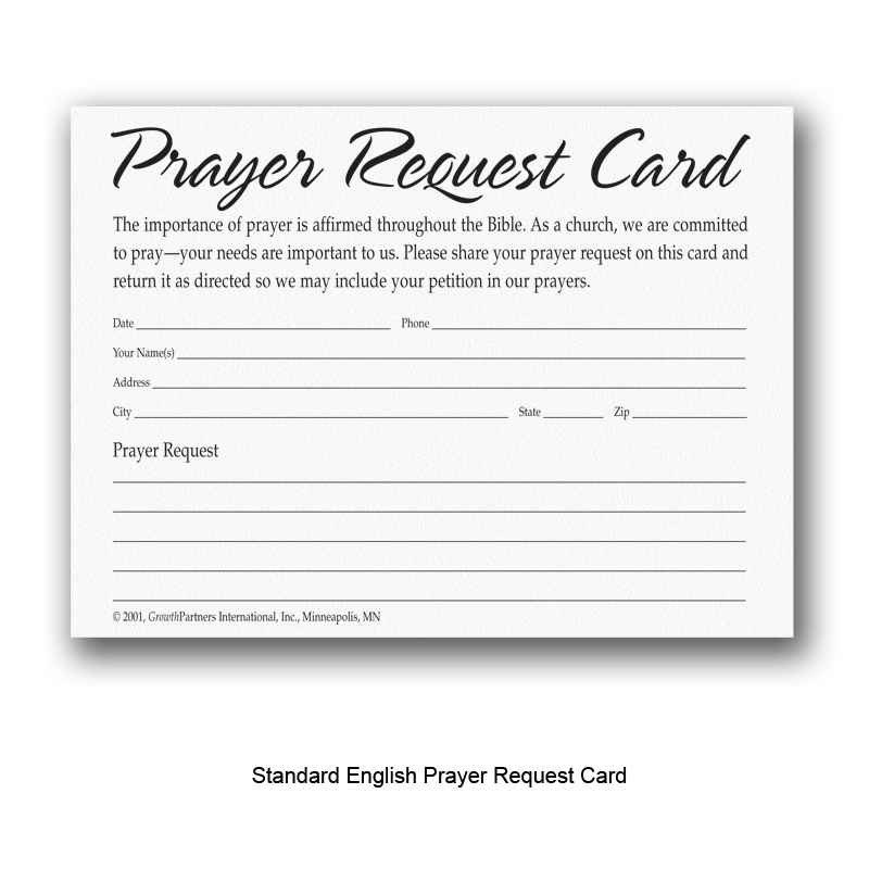 Prayer Card Template Free Prayer Card Template