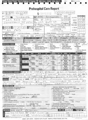 Prehospital Care Report Template An Example Nys Pcr
