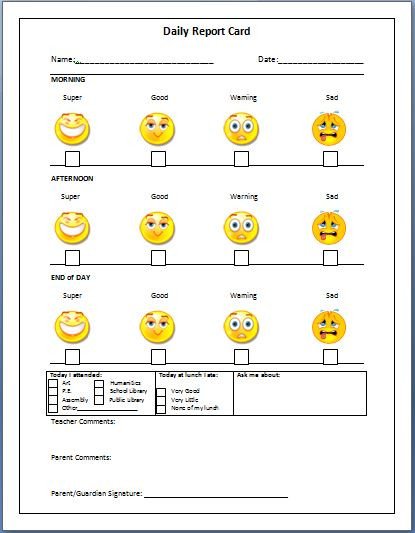 Preschool Behavior Chart Template the Bender Bunch Behavior Management