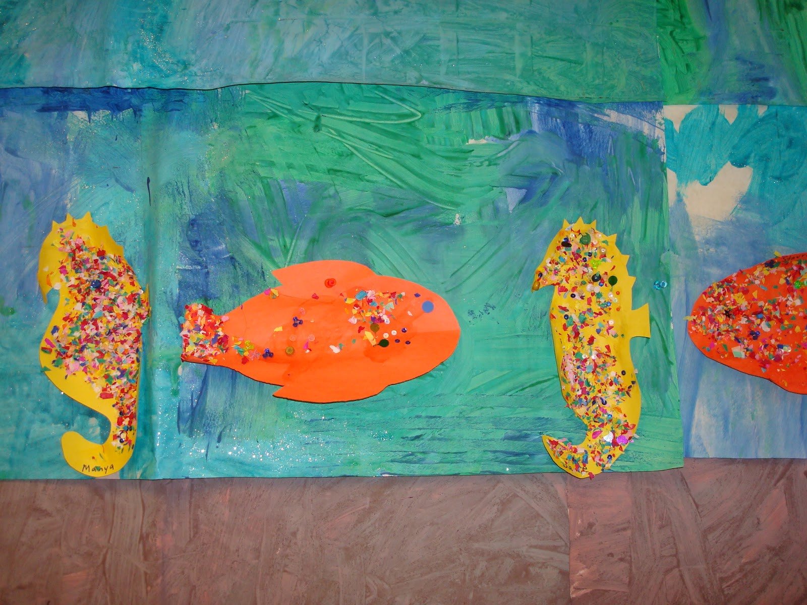 Preschool Fish theme Trinity Preschool Mount Prospect Art and Bulletin Boards