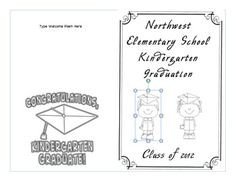 Preschool Graduation Programs Template Kindergarten Graduation Program Template