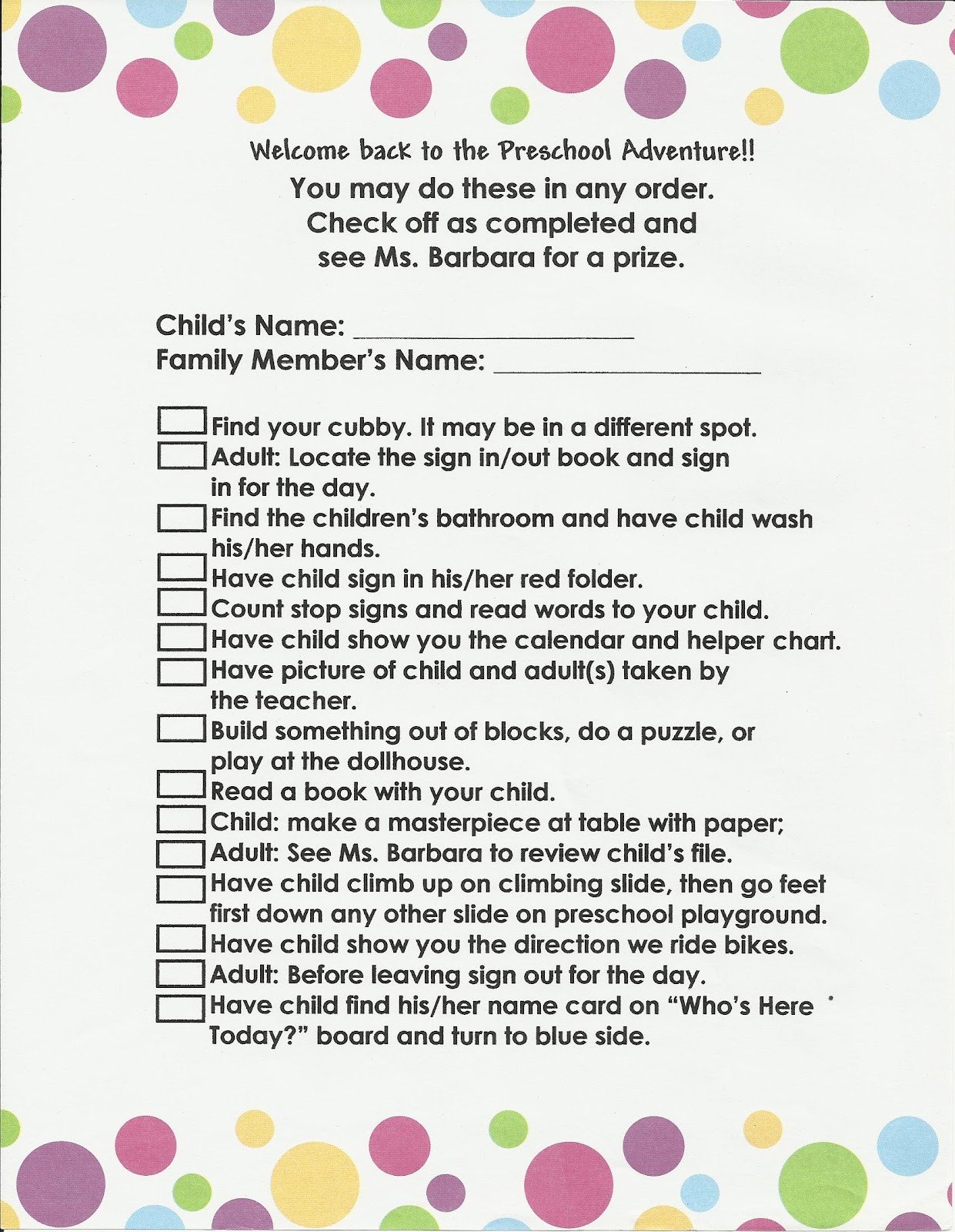 Preschool Welcome Letter Template for the Children Preschool Time Wel Ing Parents and