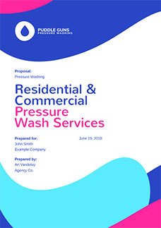 Pressure Washing Proposal Template Free Business Proposal Templates