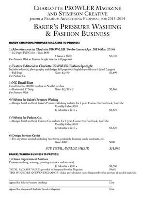 Pressure Washing Proposal Template Pressure Washing Proposal Template