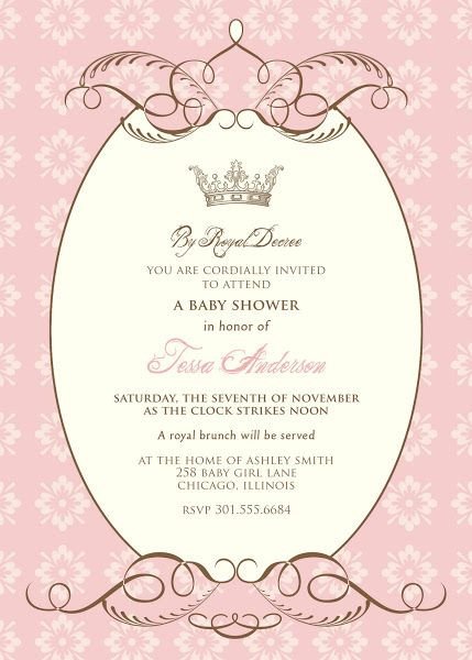 Princess Baby Shower Invitations Templates Pinterest • the World’s Catalog Of Ideas