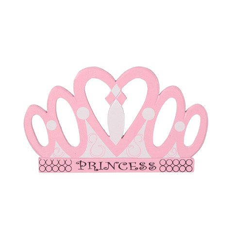 Princess Crown Cut Out Pink &quot;princess&quot; Wood Crown Cutout Wood Cutouts
