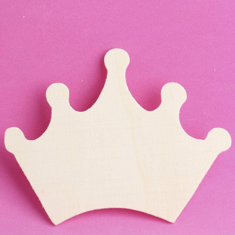 Princess Crown Cut Out Unfinished Wood Princess Crown Cutout Birthday Party