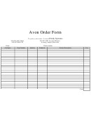 Printable Avon order forms Avon order form Printable Pdf