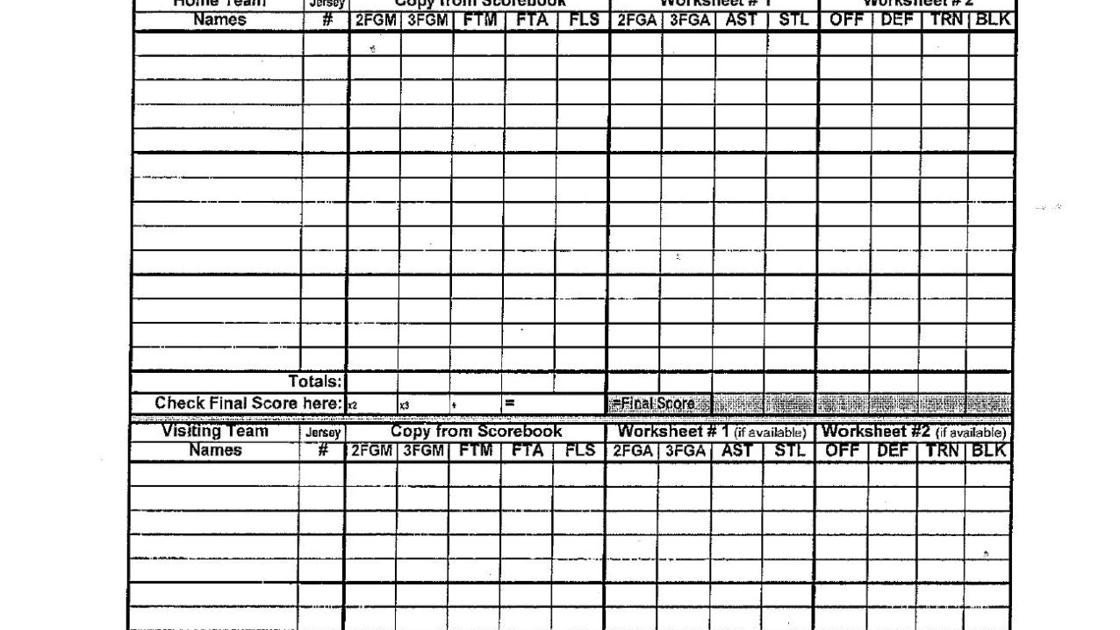 Printable Basketball Stat Sheet Basketball Stat Sheets and forms