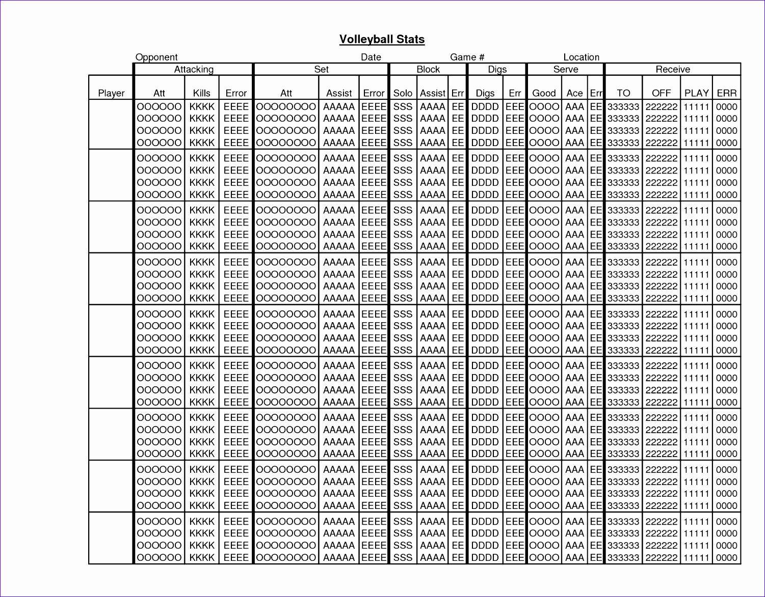 Printable Basketball Stat Sheet Youth Basketball Score Sheet Pdf