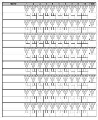 Printable Bowling Score Sheet Bowling Score Sheet with Pin Template