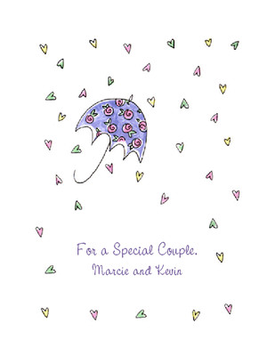 Printable Bridal Shower Card Wishes to Special Couple Greeting Card Bridal Shower