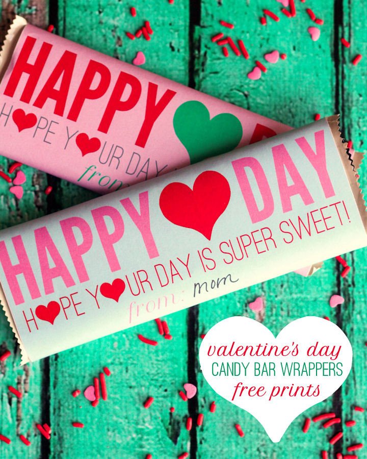 Printable Candy Bar Wrappers Free Valentines Candy Bar Wrappers