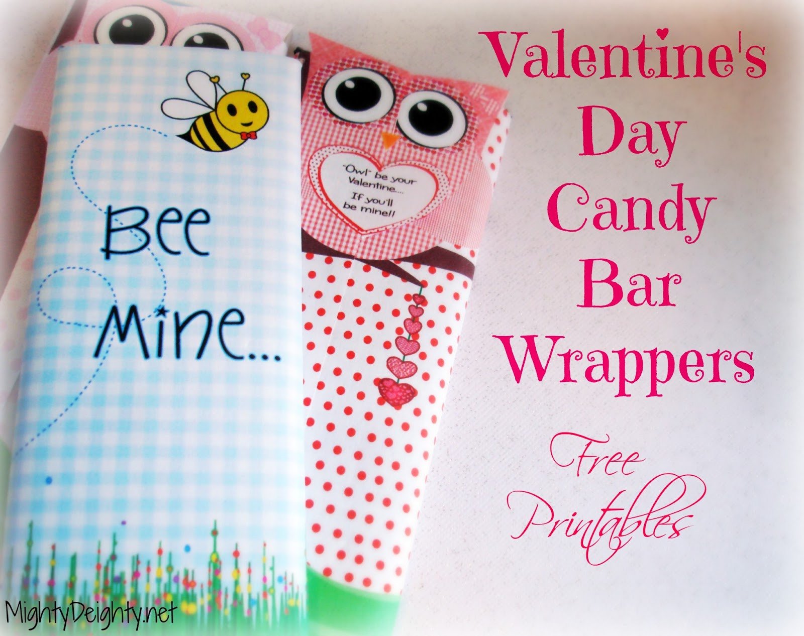 Printable Candy Bar Wrappers Mighty Delighty Valentine S Day Candy Bar Wrappers Free