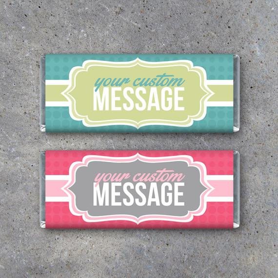 Printable Candy Bar Wrappers Personalized Candy Bar Wrappers Printable Wrappers Featuring
