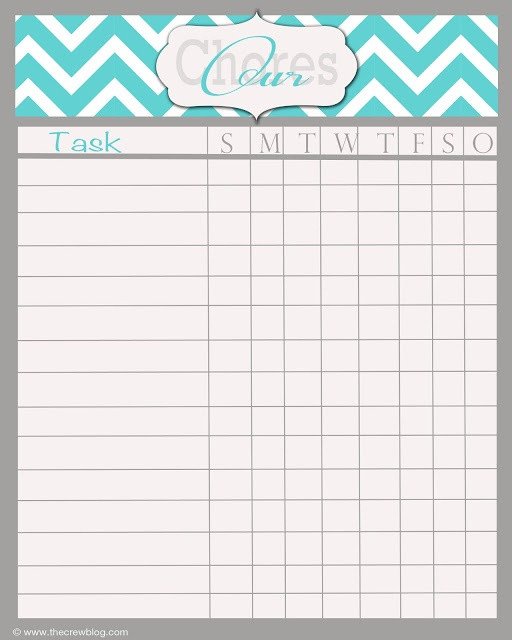 Printable Chore Chart Template Best 25 Weekly Chore Charts Ideas On Pinterest