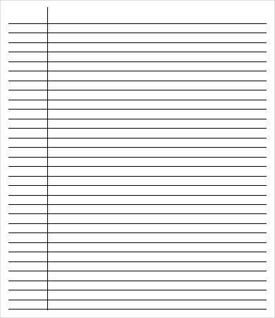 Printable College Ruled Paper College Ruled Paper Template – 6 Free Pdf Documents