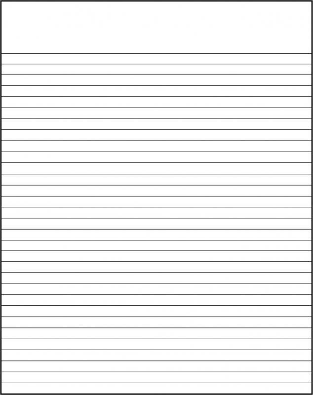 Printable College Ruled Paper Printable College Ruled Paper