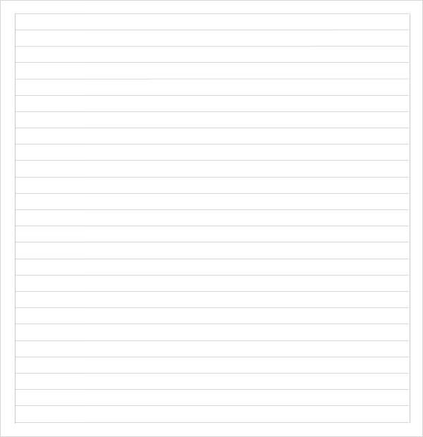 Printable College Ruled Paper Sample College Ruled Paper Template 9 Free Documents In