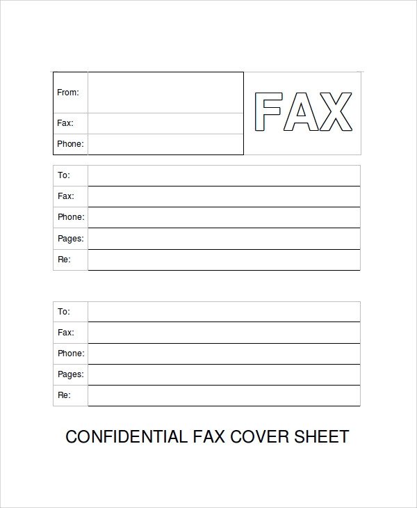 Printable Confidential Cover Sheet 9 Fax Cover Sheet Examples &amp; Templates