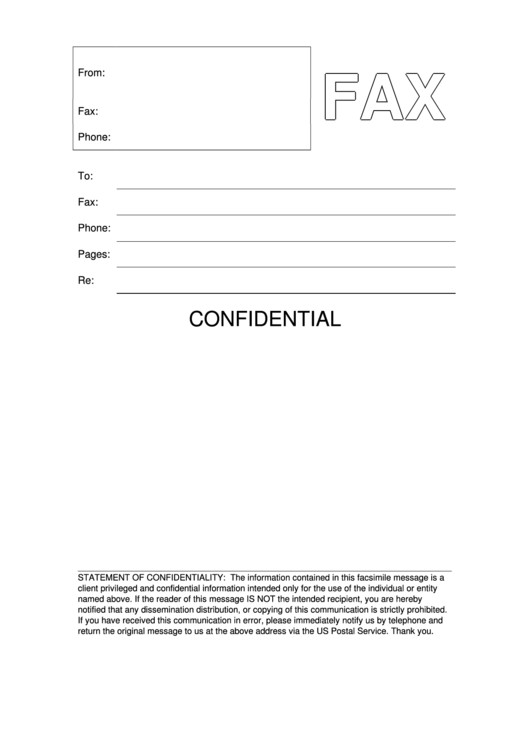 Printable Confidential Cover Sheet top 9 Confidential Fax Cover Sheets Free to In
