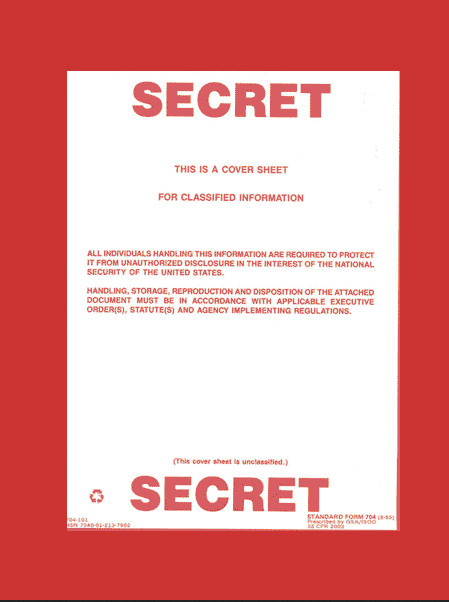 Printable Confidential Cover Sheet top Secret Secret Cover Sheets