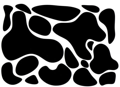 Printable Cow Spots Animal Paw Prints Car Stickers Paw Decals Cow Spots
