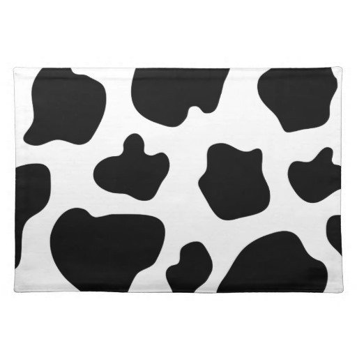 Printable Cow Spots Cow Spots Pattern Placemats Funny Animal Print