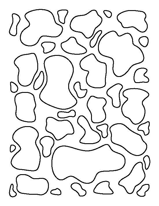 Printable Cow Spots Cow Spots Pattern Use the Printable Outline for Crafts