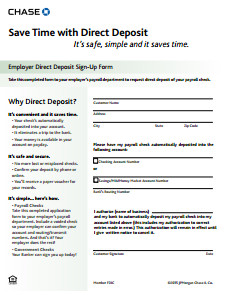Printable Direct Deposit form General Bill Of Sale form Free Download Create Edit